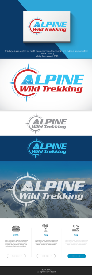 Alpine Wild Trekking | Logo Design by Riv.