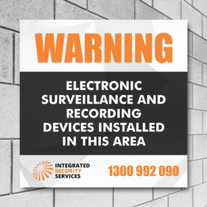 Security Warning Sign | Diseño Gráfico por OwnDesign