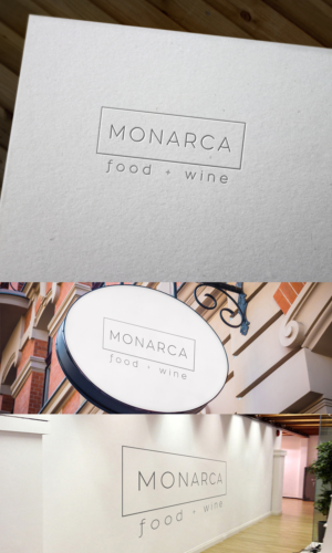 Monarca food + wine | Logo Design by logo_s