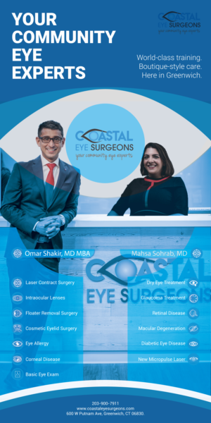 Train Station poster (3 sheet) for Coastal Eye Surgeons | Advertisement Design by GM