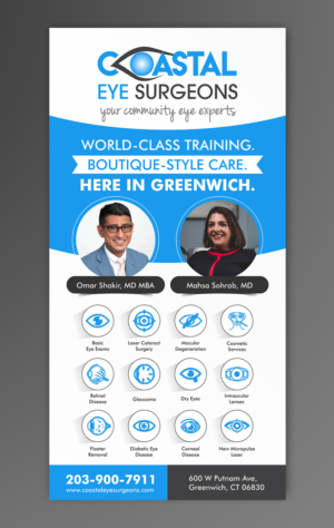 Train Station poster (3 sheet) for Coastal Eye Surgeons | Advertisement Design by ecorokerz