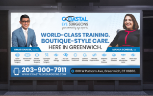 Train Station poster (3 sheet) for Coastal Eye Surgeons | Diseño Publicitario por SAI DESIGNS