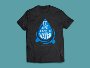 Inspiring T-shirt for Clean Water Non-profit | Diseño de Camiseta por GM