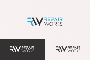 repairworks (With an icon that is RW) | Logo Design by FerTouch Arts
