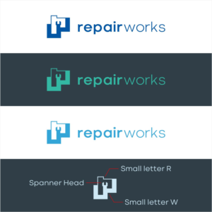 repairworks (With an icon that is RW) | Logo Design by Creative M^ck