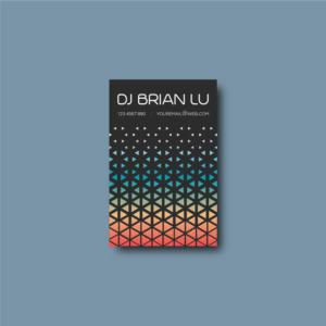 DJ Brian Lu | Business Card Design by AnaMSantos