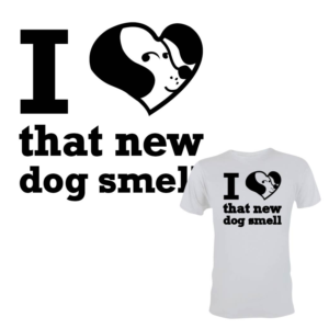 New dog smell | Diseño de Camiseta por 75-R-P-Z