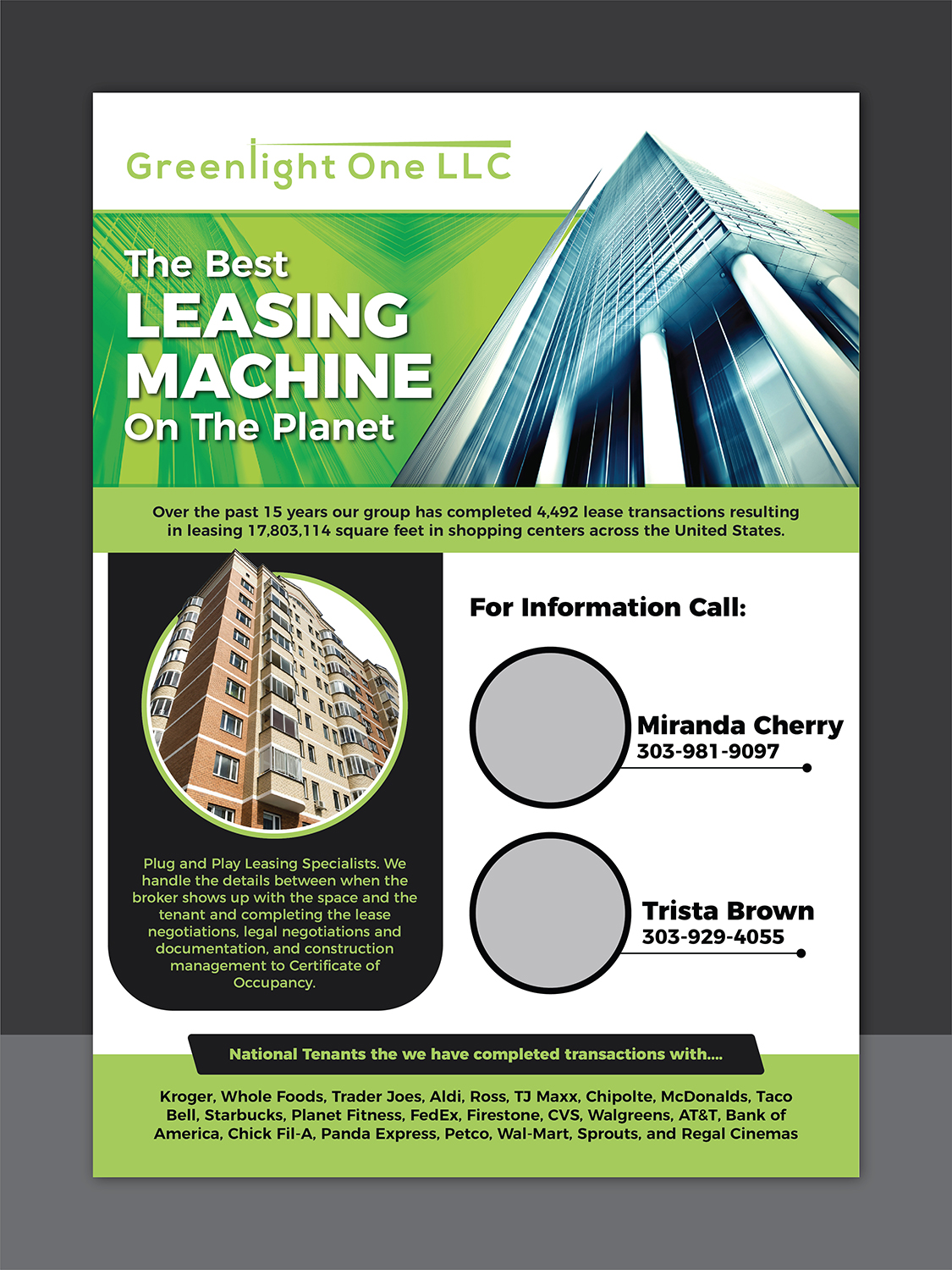 Flyer Design by Deziners Zone for Greenlight One LLC | Design #21913078