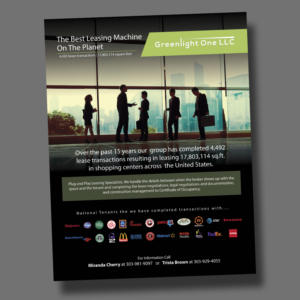 Flyer Design by Pix2ink for Greenlight One LLC | Design #21915353