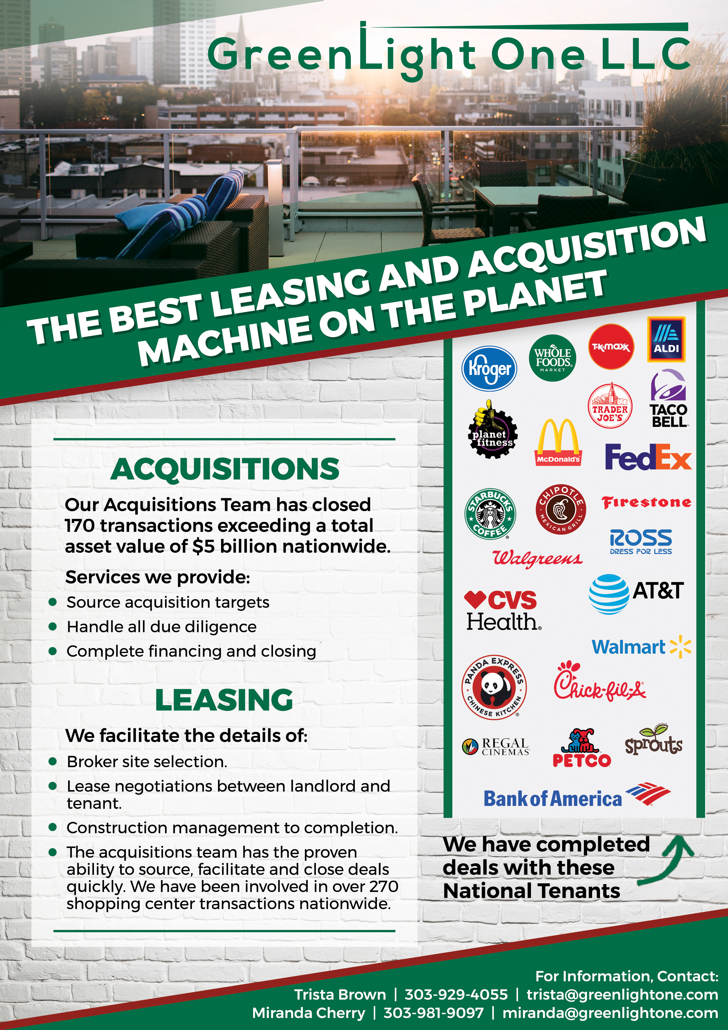 Flyer Design by Creative Chamber for Greenlight One LLC | Design #22028976