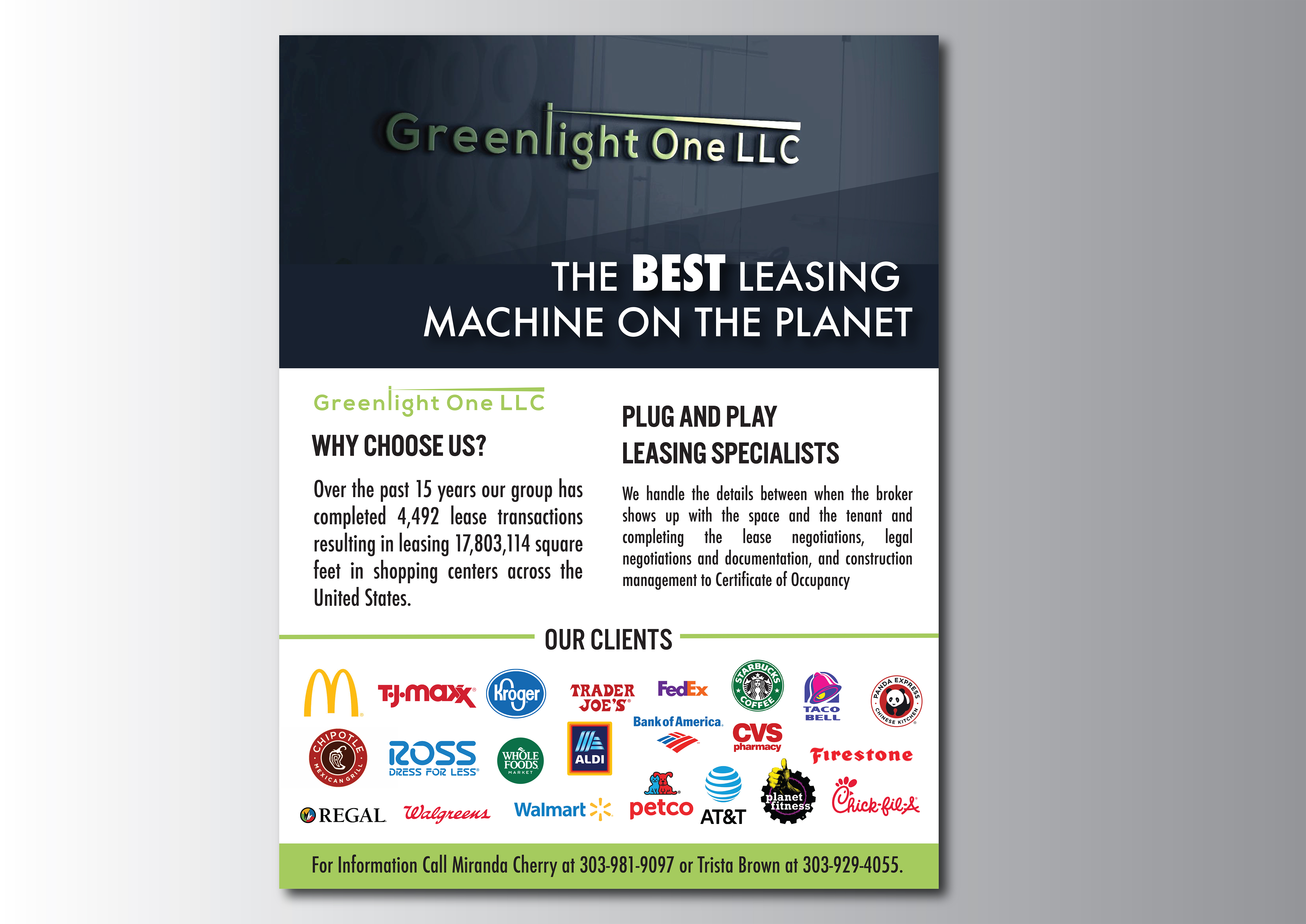 Flyer Design by TracyInspires for Greenlight One LLC | Design #21923188