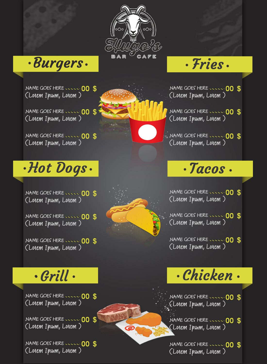 Menu Design by sormaz.tanja for this project | Design #21922826