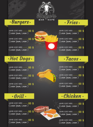 Menu Design by sormaz.tanja for this project | Design: #21922826