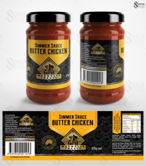 Asian simmer/ cooking sauce label | Etikett-Design von SofiaDesignStudio