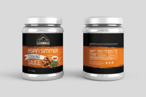 Asian simmer/ cooking sauce label | Etikett-Design von SAI DESIGNS