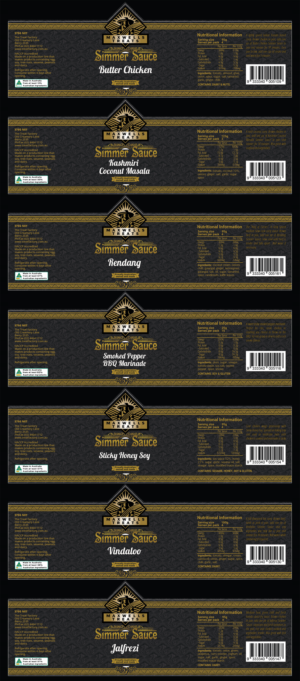 Asian simmer/ cooking sauce label | Etikett-Design von Navisol Creatives