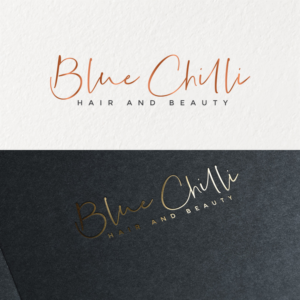 Blue Chilli Hair and Beauty  | Logo Design by Kabelo Phofedi