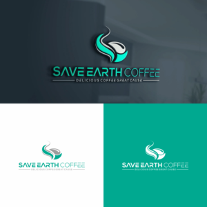 Save Earth Coffee /Subtitle Delicious Coffee Great Cause | Diseño de Logo por tejo