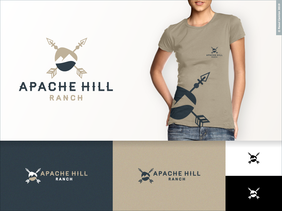 Logo Design by Raoul Camion for Apache Hill Ranch | Design #21946685