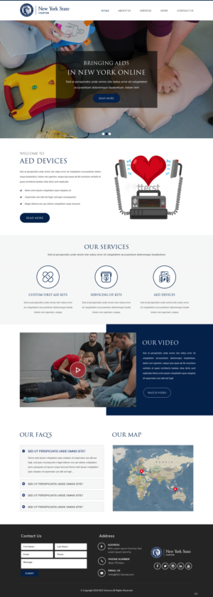 Landing Page Design by pb for The New York Cardiological Society, Inc. | Design: #21931080