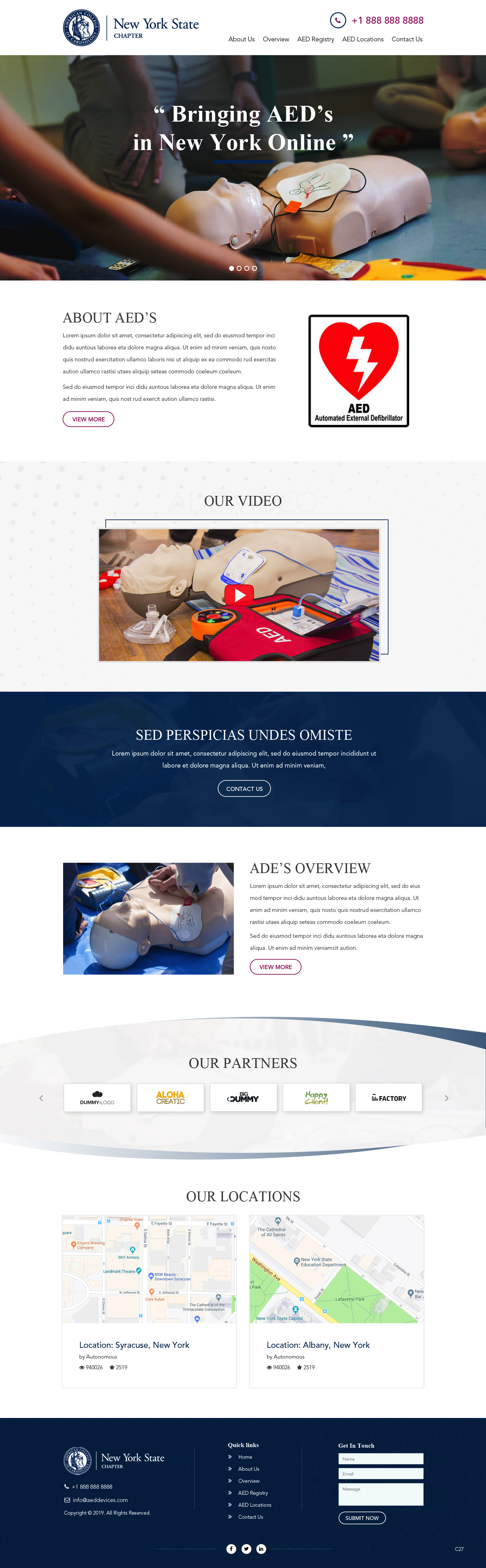 Diseño de Página de Aterrizaje por pb para The New York Cardiological Society, Inc. | Diseño #21931081