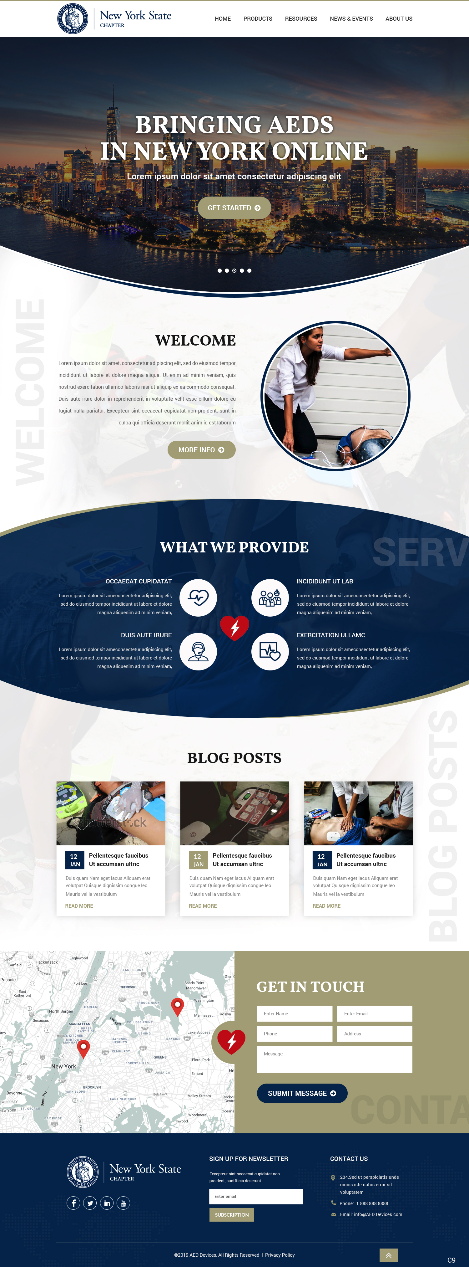 Landing Page Design by pb for The New York Cardiological Society, Inc. | Design #21931083