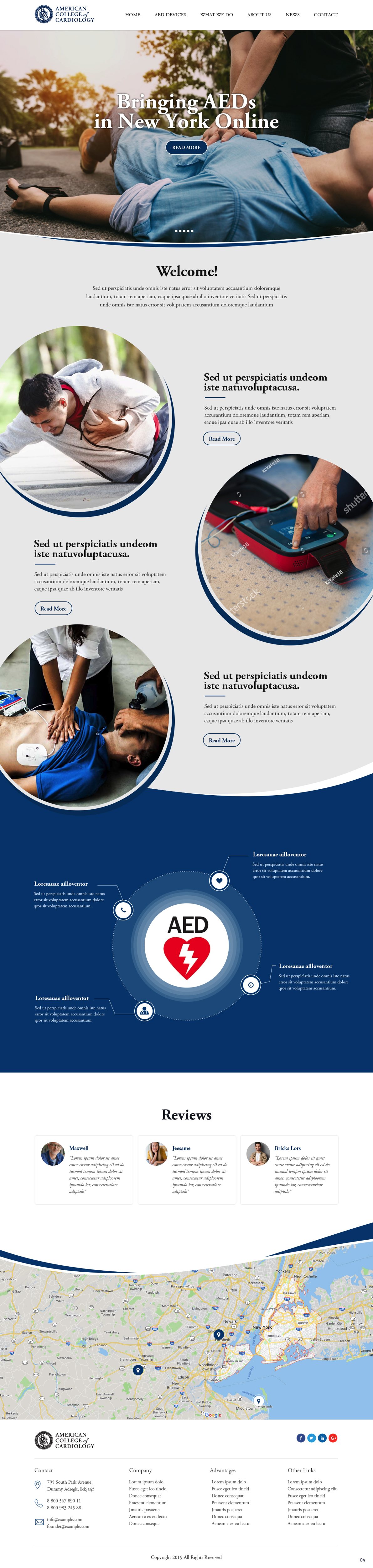 Landing Page Design by pb for The New York Cardiological Society, Inc. | Design #21931084