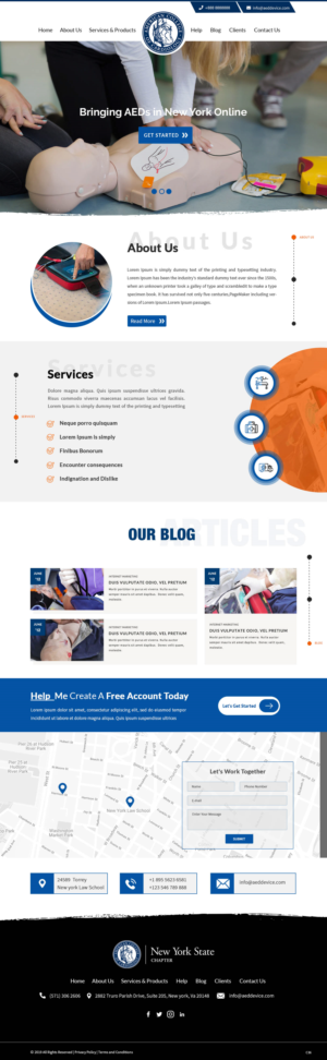 Landing Page Design by pb for The New York Cardiological Society, Inc. | Design: #21931096