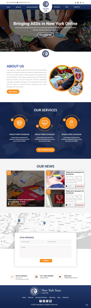 Landing Page Design by pb for The New York Cardiological Society, Inc. | Design: #21931099