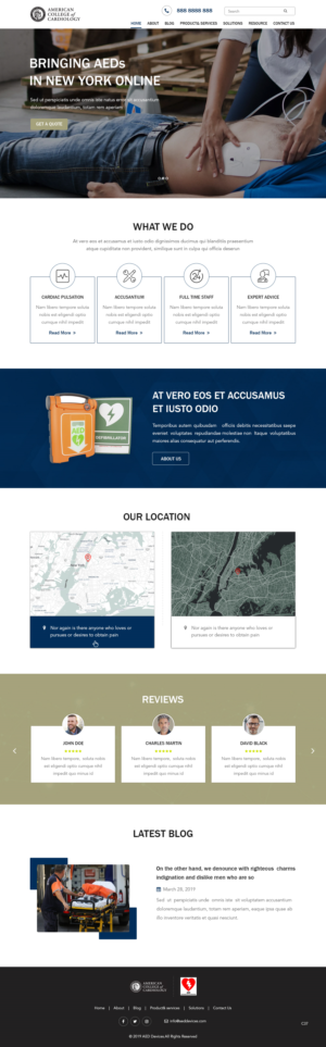 Landing Page Design by pb for The New York Cardiological Society, Inc. | Design: #21931104