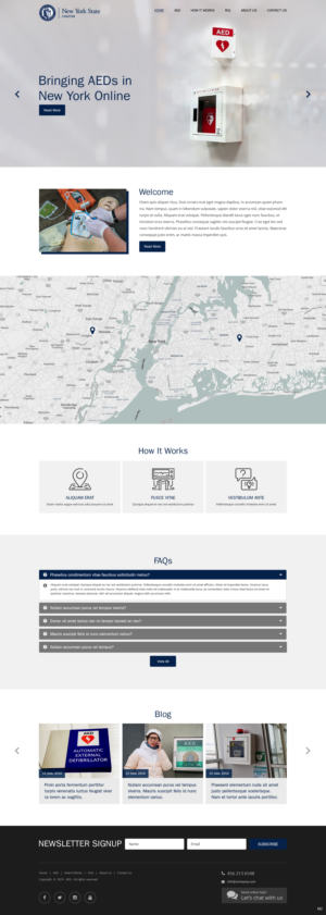 Landing Page Design by pb for The New York Cardiological Society, Inc. | Design: #21931105
