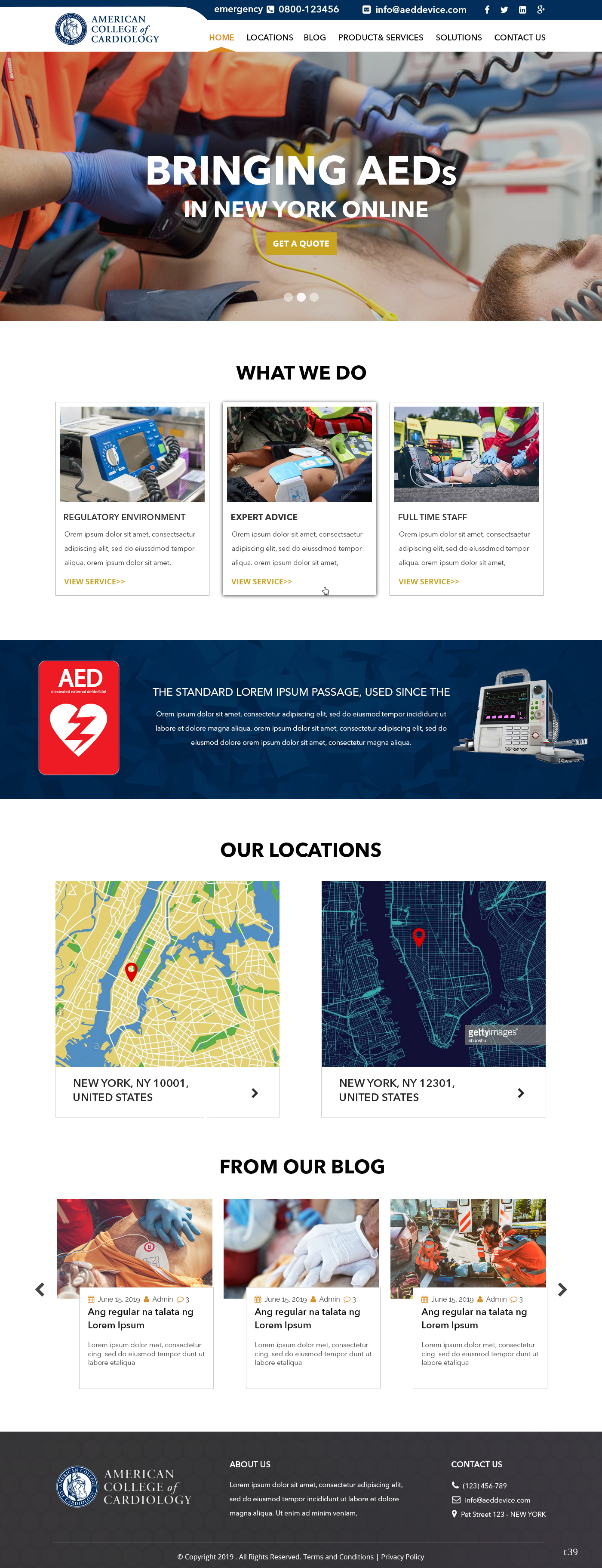 Landing Page Design by pb for The New York Cardiological Society, Inc. | Design #21931107