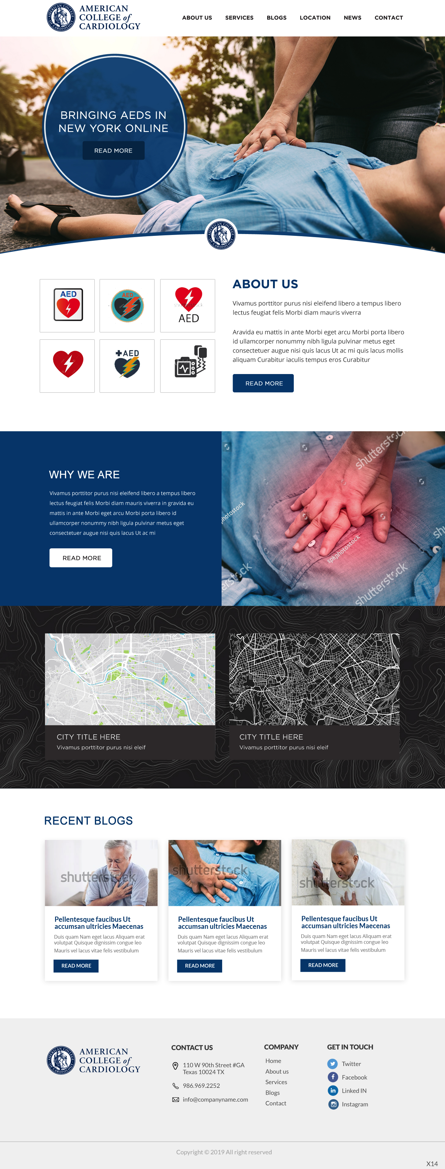 Landing Page Design by pb for The New York Cardiological Society, Inc. | Design #21931110