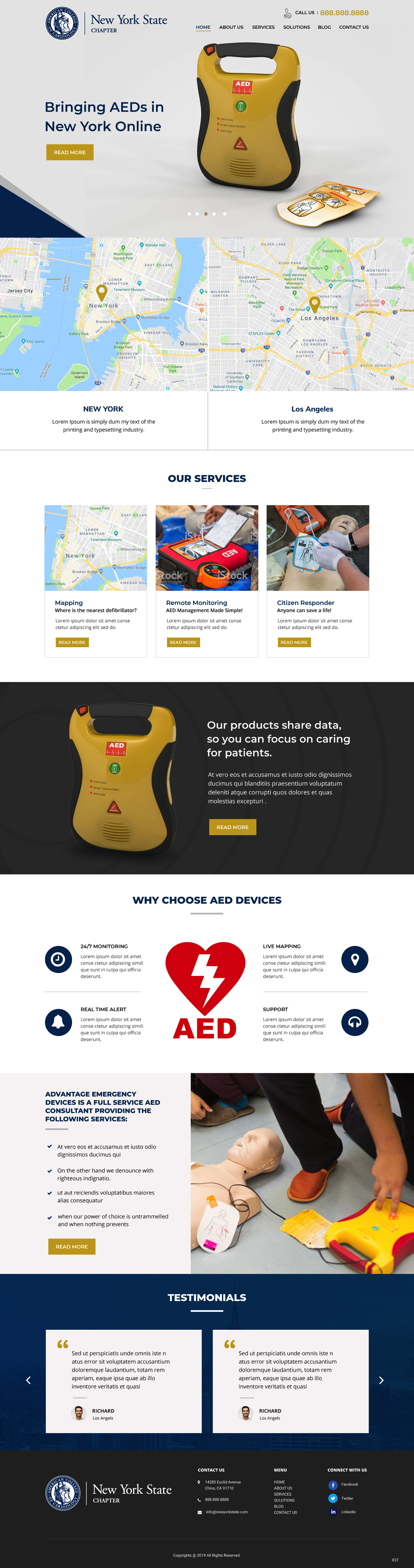 Landing Page Design by pb for The New York Cardiological Society, Inc. | Design #21931111