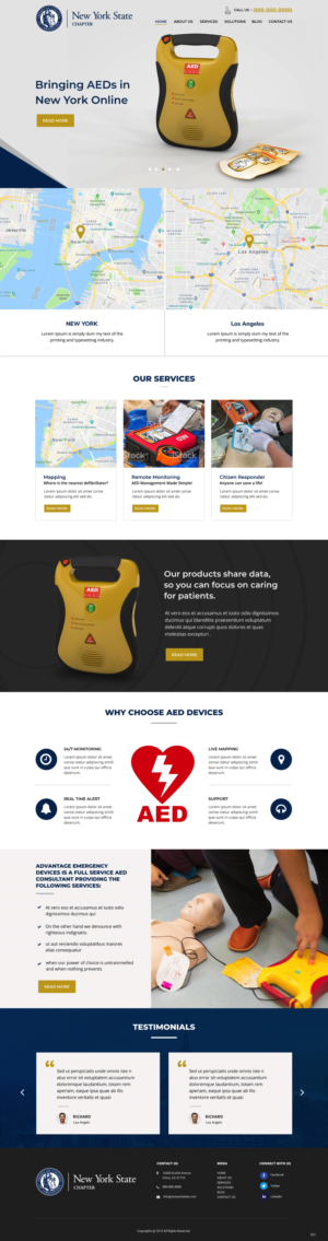 Landing Page Design by pb for The New York Cardiological Society, Inc. | Design: #21931111