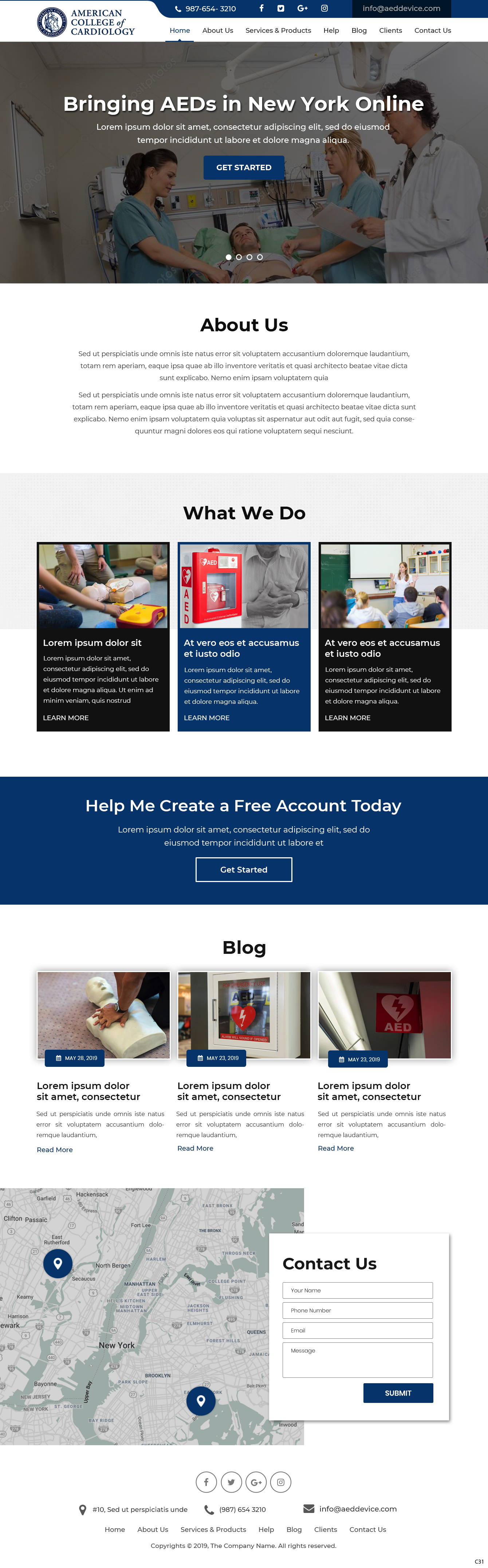 Landing Page Design by pb for The New York Cardiological Society, Inc. | Design #21942190