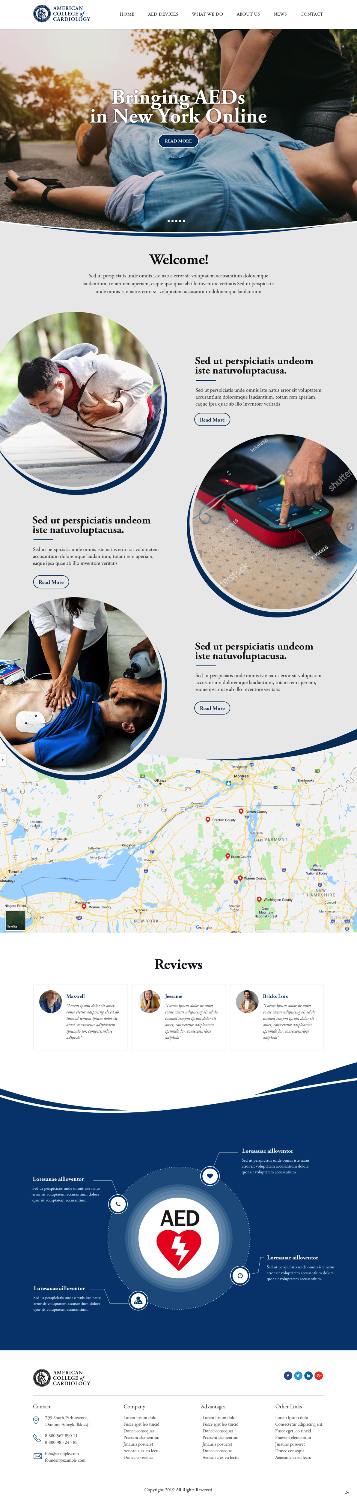 Landing Page Design by pb for The New York Cardiological Society, Inc. | Design #22094152