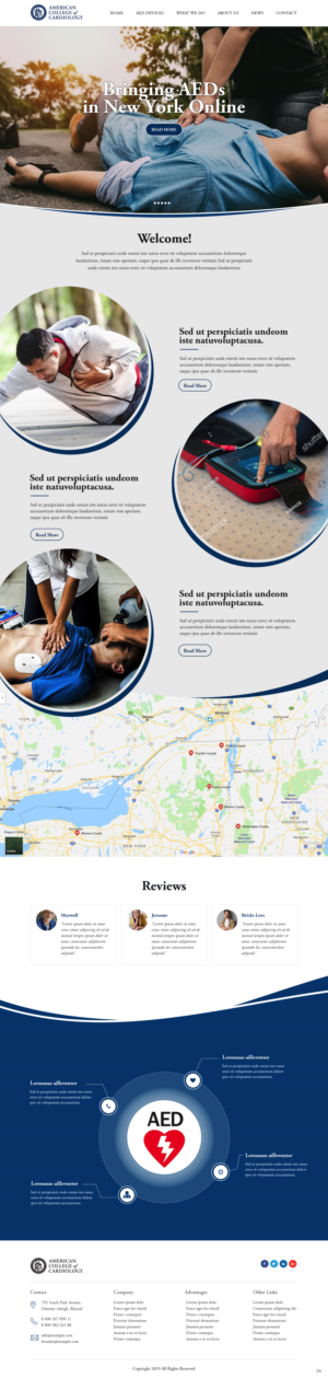 Landing Page Design by pb for The New York Cardiological Society, Inc. | Design: #22094152