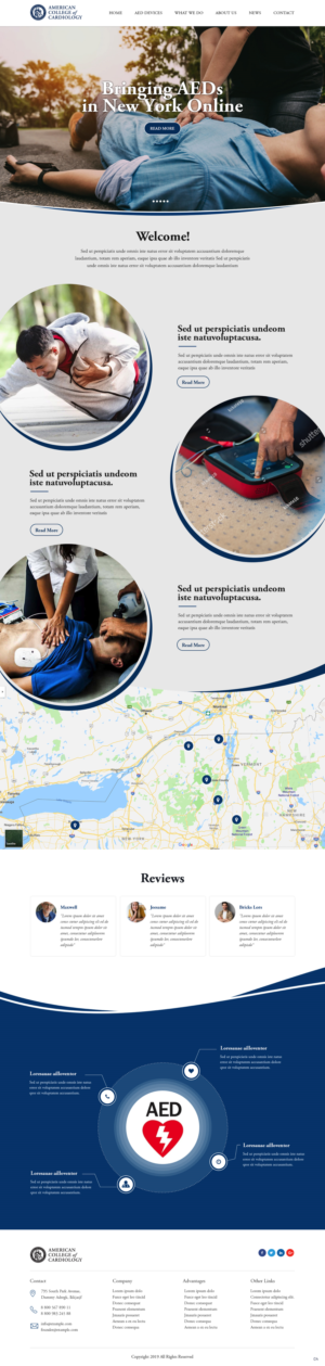Landing Page Design by pb for The New York Cardiological Society, Inc. | Design: #22155782
