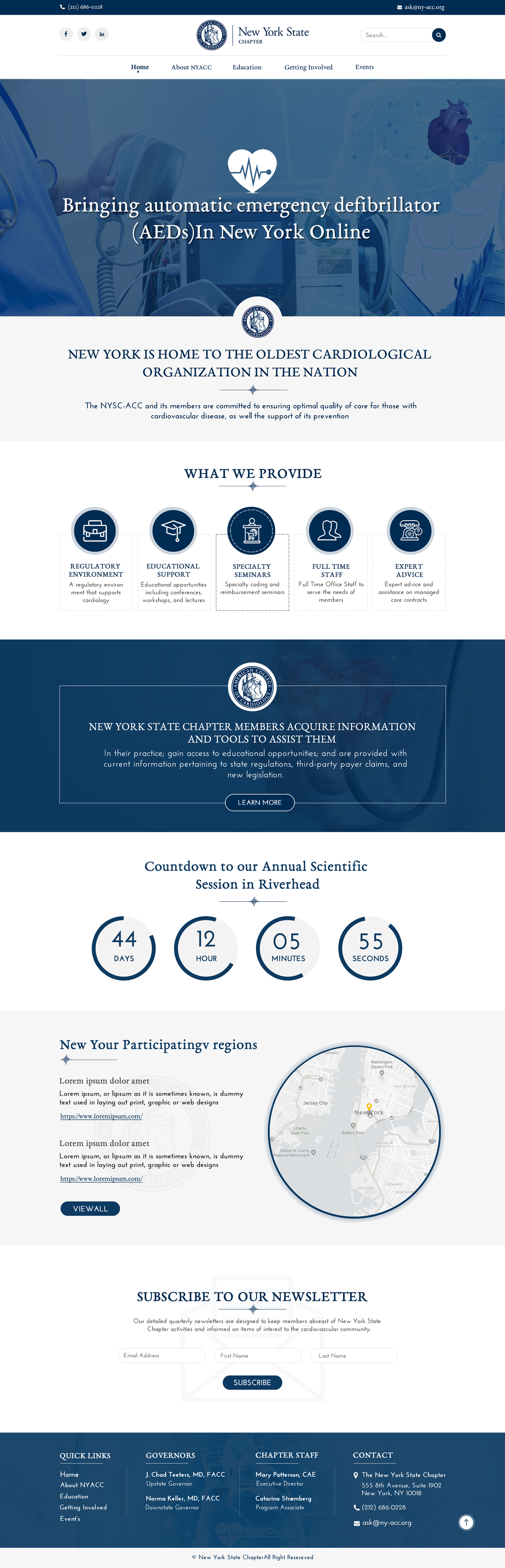 Landing Page Design by Sbss for The New York Cardiological Society, Inc. | Design #21970905