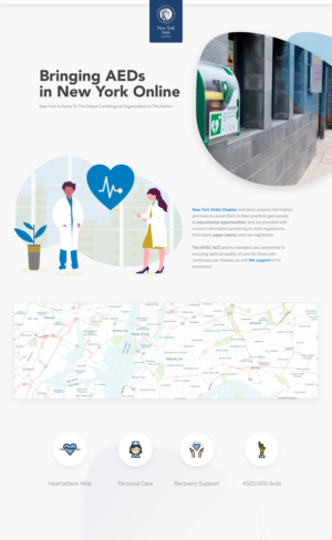 Landing Page Design by FreshCreations for The New York Cardiological Society, Inc. | Design: #21950540