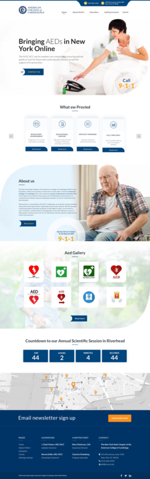 Landing Page Design by AbhishekRoyBunty for The New York Cardiological Society, Inc. | Design: #21956744