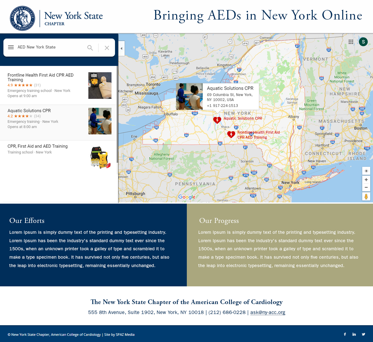 Landing Page Design by Wisitech InfoSolutions Pvt. Ltd for The New York Cardiological Society, Inc. | Design #21937865