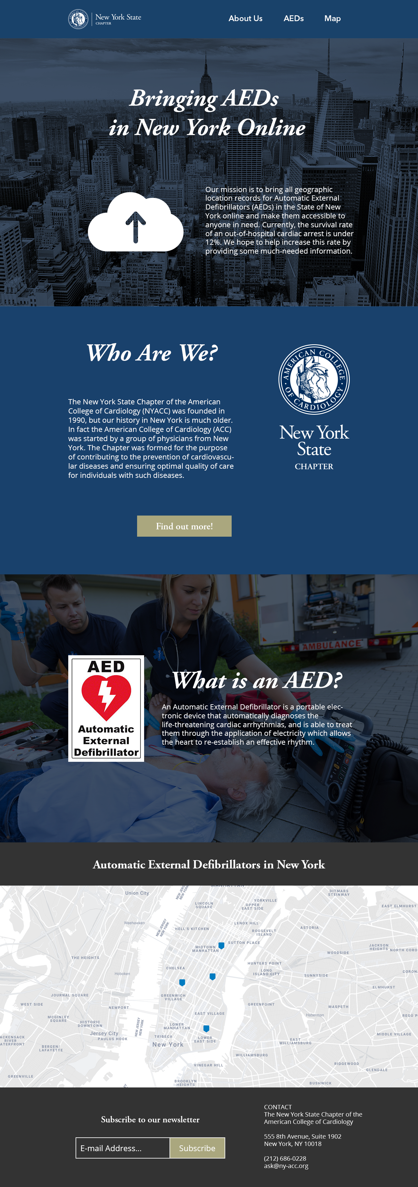 Landing Page Design by Daniel -M for The New York Cardiological Society, Inc. | Design #21959094