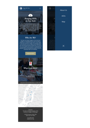 Landing Page Design by Daniel -M for The New York Cardiological Society, Inc. | Design #21959101