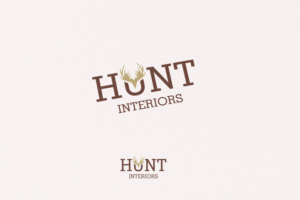 Hunt Interiors | Logo Design by FerTouch Arts