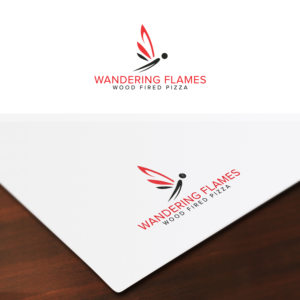 Wandering flames Wood Fired Pizza | Logo Design by Maxo-Biz