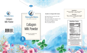 Goodnight sleep Collagen milk drink | Design Emballage par ordelya.nicole