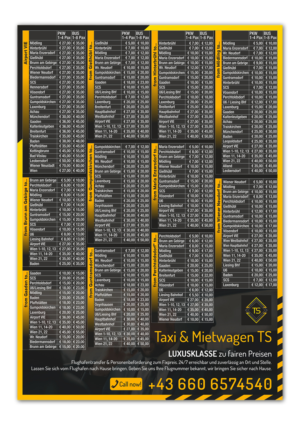 Flyer für Taxiunternehmen  | Diseño de Flyer por Fine Graphics House