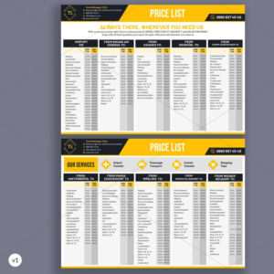 Flyer für Taxiunternehmen  | Flyer-Design von DA.